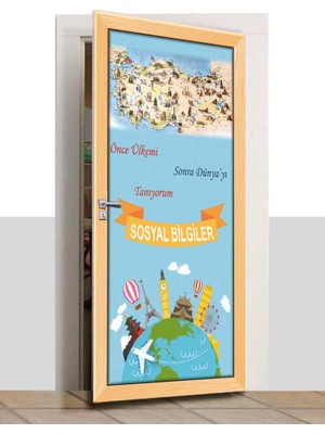 Sınıf Sepeti Kapı Giydirme - Sosyal Bilgiler - K1041