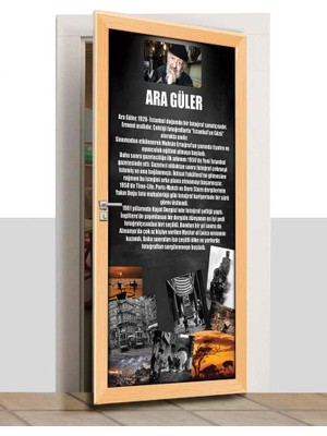 Sınıf Sepeti Kapı Giydirme - Ara Güler - K1087