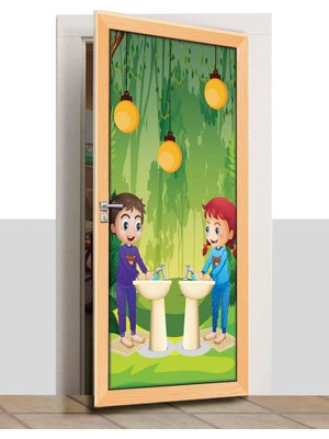 Sınıf Sepeti Kapı Giydirme - Tuvalet - K1165