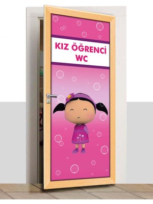 Sınıf Sepeti Kapı Giydirme - Kız Öğrenci Wc - K1100