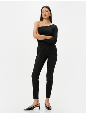 Koton Skinny Fit Toparlayıcı Kot Pantolon Yüksek Bel Dar Paça  Dar Kesim Cepli - Carmen Jean