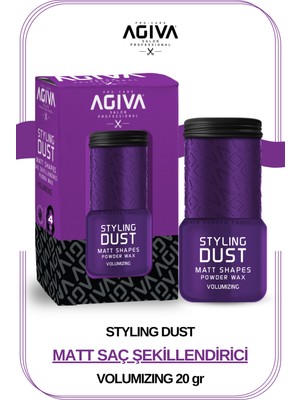 Agiva Mat Saç Şekillendirici Pudra Wax 20 Gr Yüksek Tutuculuk ve Hacim Verici Özellikler