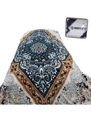 Merinos Fashion Çift Kişilik Vizon Battaniye (200X240)-AZUL Petrol