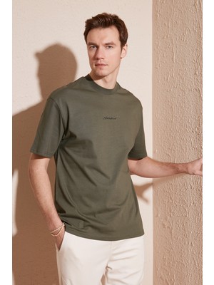 Buratti Pamuklu Relaxed Fit Sıfır Yaka T Shirt Erkek T Shirt 5902702