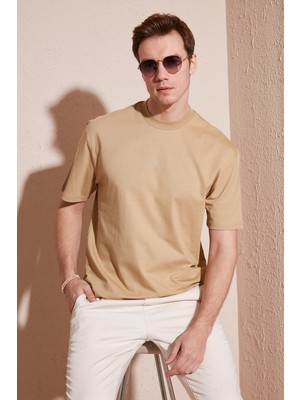 Buratti Pamuklu Relaxed Fit Sıfır Yaka T Shirt Erkek T Shirt 5902702