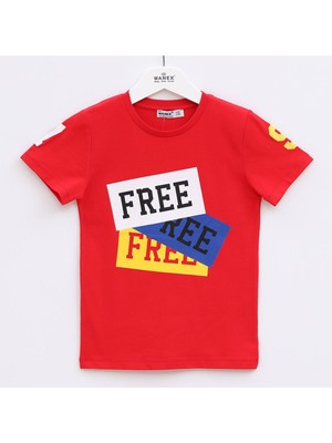 Wanex Kids Erkek Çocuk Kısa Kol Tişört - 15261 - Vanilya