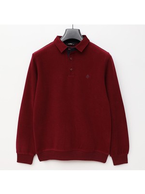 Dio Rise Erkek Uzun Kol Polo Yaka Sweat - PPS-2502 - Bordo