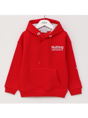 Wanex Erkek Çocuk Şardonlu Uzun Kol Tişört - 16678 - Kırmızı