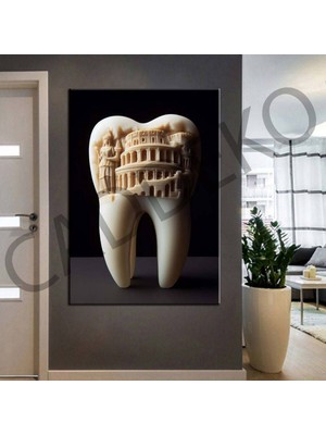 Caddeko Ağız ve Diş Polikliniği, Dişçi Tabloları Dekoratif Diş, Dekoratif Dişçi, Dişçi Dekorasyonu DSC263