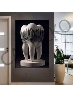 Caddeko Ağız ve Diş Polikliniği, Dişçi Tabloları Dekoratif Diş, Dekoratif Dişçi, Dişçi Dekorasyonu DSC273