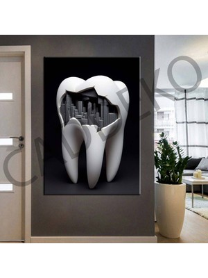 Caddeko Ağız ve Diş Polikliniği, Dişçi Tabloları Dekoratif Diş, Dekoratif Dişçi, Dişçi Dekorasyonu DSC260