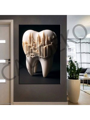 Caddeko Ağız ve Diş Polikliniği, Dişçi Tabloları Dekoratif Diş, Dekoratif Dişçi, Dişçi Dekorasyonu DSC259