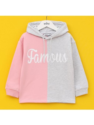 Wanex Kız Çocuk Uzun Kol Sweatshirt - 30990 - Melanj - Pink