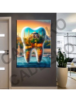 Caddeko Ağız ve Diş Polikliniği, Dişçi Tabloları Dekoratif Diş, Dekoratif Dişçi, Dişçi Dekorasyonu DSC287