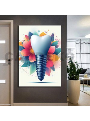 Caddeko Ağız ve Diş Polikliniği, Dişçi Tabloları Dekoratif Diş, Dekoratif Dişçi, Dişçi Dekorasyonu DSC238