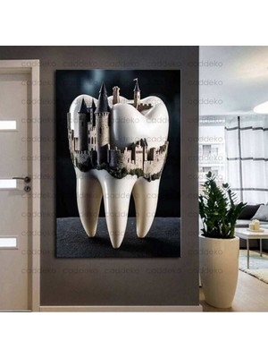 Caddeko Ağız ve Diş Polikliniği, Dişçi Tabloları Dekoratif Diş, Dekoratif Dişçi, Dişçi Dekorasyonu DSC303