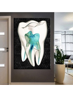 Caddeko Ağız ve Diş Sağlığı Polikliniği Tabloları Dekoratif Diş, Dekoratif Dişçi, Dişçi Dekorasyonu DSC-143