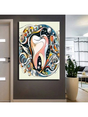 Caddeko Ağız ve Diş Polikliniği, Dişçi Tabloları Dekoratif Diş, Dekoratif Dişçi, Dişçi Dekorasyonu DSC212