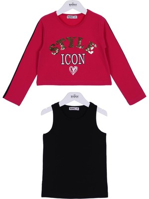 Wanex Kız Çocuk 2 Li Takım - 21741 - Fuşya