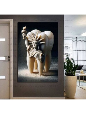 Caddeko Ağız ve Diş Polikliniği, Dişçi Tabloları Dekoratif Diş, Dekoratif Dişçi, Dişçi Dekorasyonu DSC322