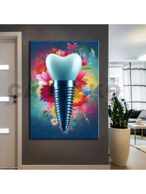 Caddeko Ağız ve Diş Polikliniği, Dişçi Tabloları Dekoratif Diş, Dekoratif Dişçi, Dişçi Dekorasyonu DSC234