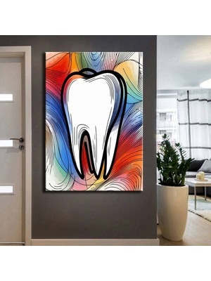 Caddeko Ağız ve Diş Polikliniği, Dişçi Tabloları Dekoratif Diş, Dekoratif Dişçi, Dişçi Dekorasyonu DSC213