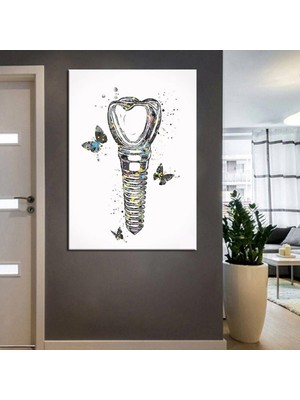 Caddeko Ağız ve Diş Sağlığı Polikliniği Tabloları Dekoratif Diş, Dekoratif Dişçi, Dişçi Dekorasyonu DSC-119