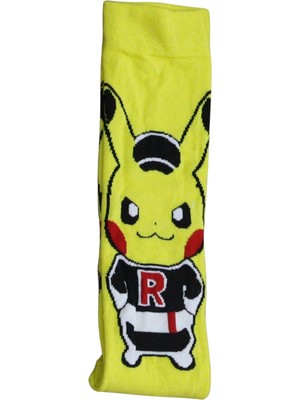 Fuddy Moda Pokemon Pikachu Desenli Renkli Çorap