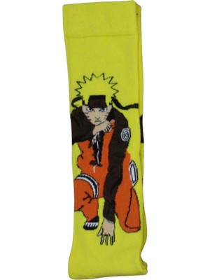 Fuddy Moda Naruto Desenli Sarı Renkli Çorap