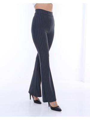Tigers Kadın Çizgili Ispanyol Paça  Pantolon
