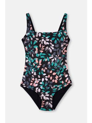 Dagi Siyah - Yeşil Korseli Toparlayıcı Mayo