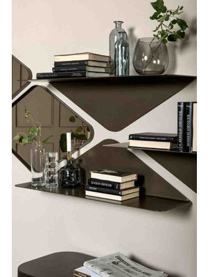 Eyp Design Home Dekoratif Metal Duvar Rafı 50 cm