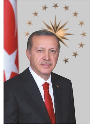 FLAGTURK Recep Tayyip Erdoğan Portresi 600X900 cm