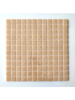 MozaiKristaL Mutfak Tezgah Arası ve Tüm Yaşam Alanları Için Bej Cam Mozaik. Cam Ölçüsü: 25X25 Mm. File Ölçüsü: 31.5X31.5 Cm. ( 1 Kutu = 10 File Karo = 1 M2 Fiyatıdır. )