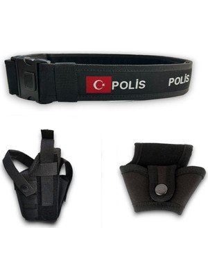 Aksoy Tactical Polis Siyah Palaska Set