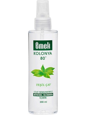 Emek Gliserinli Kolonya Yeşil Çay 200 Ml Sprey