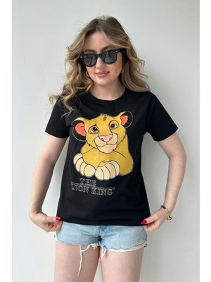 Mazi Butik Lion Tshirt Siyah