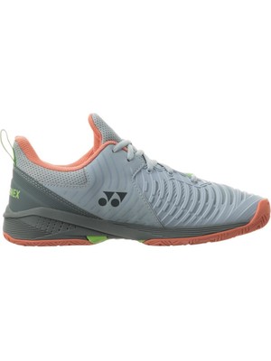 Yonex Sonicage 3 Gri Kadın Tenis Ayakkabısı Tüm Kortlar İçin Dayanıklı ve Konforlu
