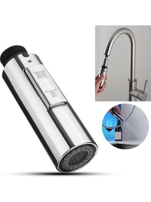 Mingjin Shop2 A-01 Fırçalanmış Stil G Mutfak Musluk Kafası Dışarı Çekin Duş Memesi Püskürtücü Banyo Lavabo Musluğu Yedek Aksesuar Siyah Gümüş Altın Kafa Havalandırıcı (Yurt Dışından)