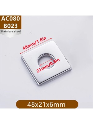 Mingjin Shop2 B023-48X21X6MM Tarzı Musluk Aksesuarları Antik Pirinç Krom Kaplama Paslanmaz Çelik Su Borusu Duvar Kapağı Su Borusu Dekoratif Kapak (Yurt Dışından)