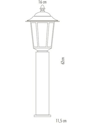 Cata Parma Fener Set Üstü 60 cm