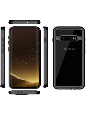 CepLab Samsung Galaxy S10 Plus Kılıf Su ve Toz Geçirmez 360° Tam Koruma Shockproof Kapak
