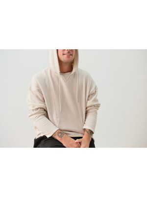 Unisex Oversize Kapüşonlu Sweatshirt