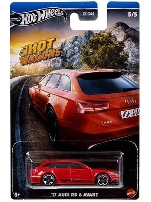 Hot Wheels Oyuncak Araba Audi RS 6 Avant 1:64 Ölçekli Kırmızı Diecast Malzeme ile Üretildi