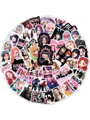 Blackpink Illüstrasyon Laptop Notebook Tablet Sticker Seti