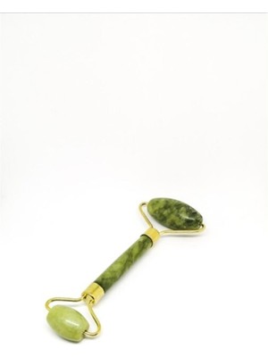 Modauyum Doğal Yeşim Taşı Yüz Masaj Aleti Iki Başlıklı Yeşim Taşı Rulosu