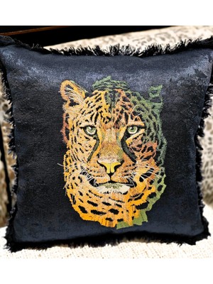 Shules Collection Nakiş Işlemeli̇  Safari̇ Seri̇si̇-1 Kirlent&yastik Kilifi