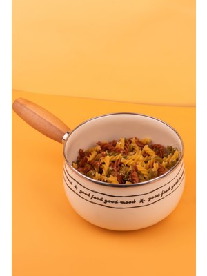 Emaylab Mood Ahşap Saplı Haşlama Tavası 18CM (2,2 Litre)