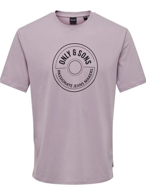 Jack & Jones Only & Sons Onslamer Lıfe Reg Logo Ss Tee 22028168 Pudra