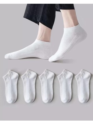 Çekmece 12'Li Paket Ekonomik Erkek Patik Çorap Beyaz